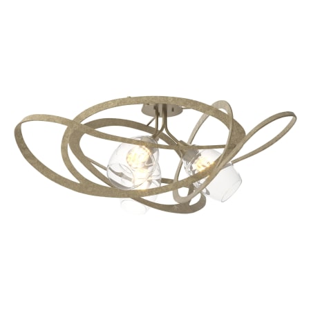 A large image of the Hubbardton Forge 128720 Soft Gold / Clear