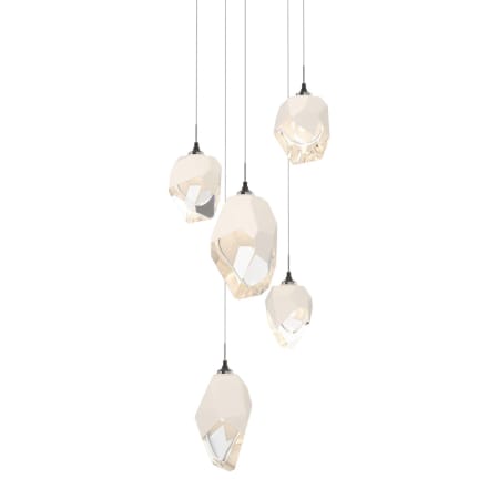 A large image of the Hubbardton Forge 131139 Natural Iron / White