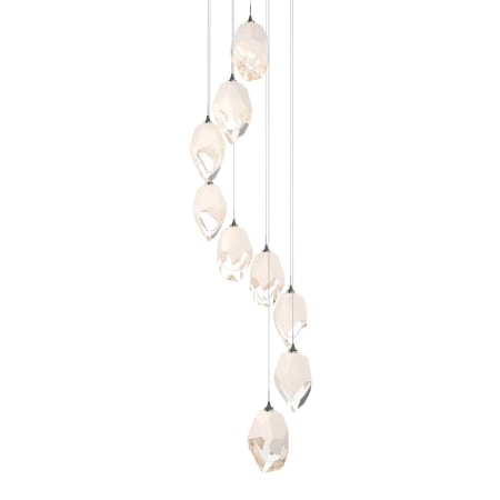 A large image of the Hubbardton Forge 131141 Natural Iron / White / Clear