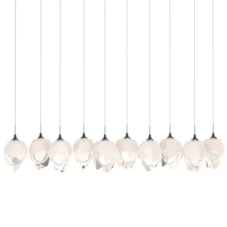 A large image of the Hubbardton Forge 131143 Ink / White / Clear
