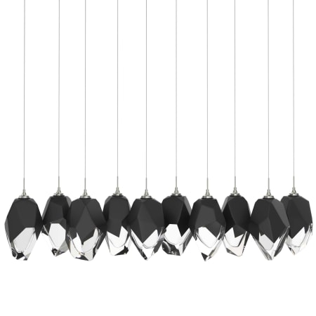 A large image of the Hubbardton Forge 131144 Sterling / Black