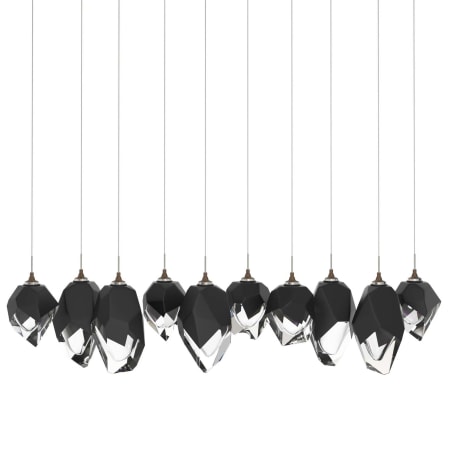 A large image of the Hubbardton Forge 131145 Bronze / Black / Clear