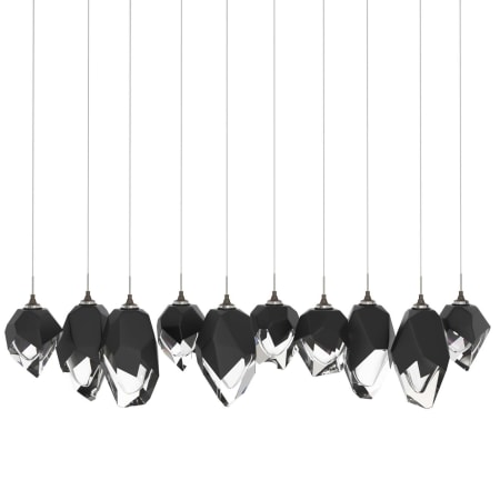 A large image of the Hubbardton Forge 131145 Dark Smoke / Black / Clear