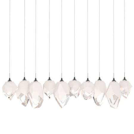 A large image of the Hubbardton Forge 131145 Black / White / Clear