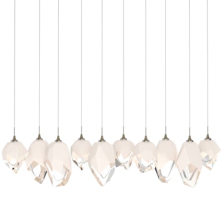 A large image of the Hubbardton Forge 131145 Soft Gold / White / Clear