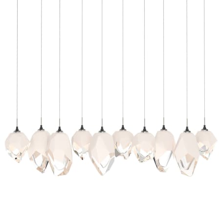 A large image of the Hubbardton Forge 131145 Ink / White / Clear
