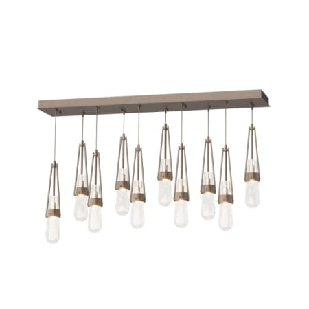 A large image of the Hubbardton Forge 131200 Bronze / Clear Bubble