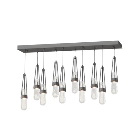 A large image of the Hubbardton Forge 131200 Black / Clear Bubble