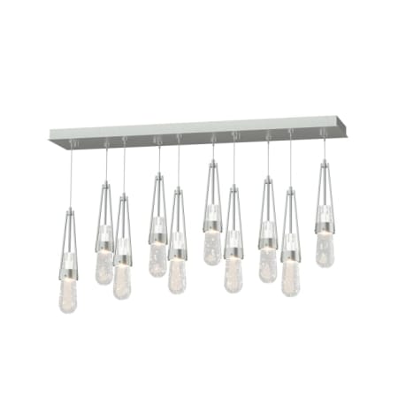 A large image of the Hubbardton Forge 131200 Vintage Platinum / Clear Bubble