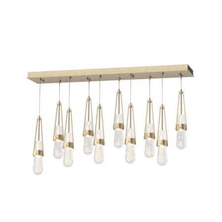 A large image of the Hubbardton Forge 131200 Soft Gold / Clear Bubble