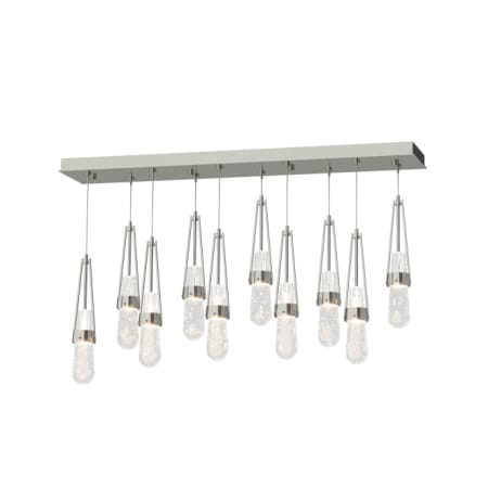 A large image of the Hubbardton Forge 131200 Sterling / Clear Bubble