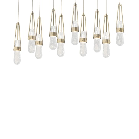 A large image of the Hubbardton Forge 131200 Modern Brass / Clear