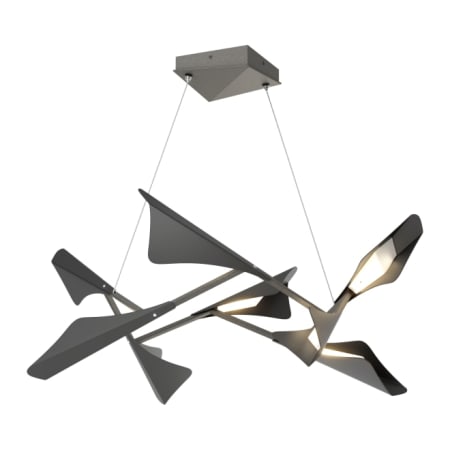 A large image of the Hubbardton Forge 135007-STANDARD Natural Iron / Black