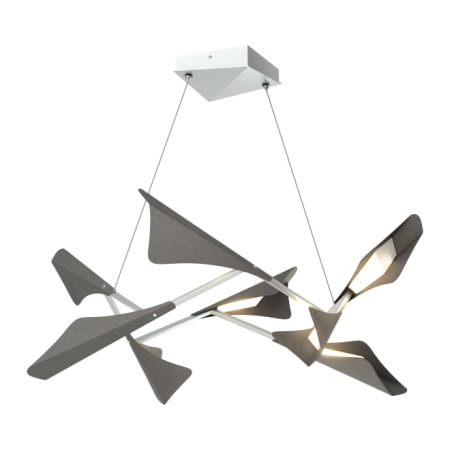 A large image of the Hubbardton Forge 135007-STANDARD Vintage Platinum / Natural Iron