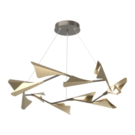 A large image of the Hubbardton Forge 135008-STANDARD Dark Smoke / Soft Gold