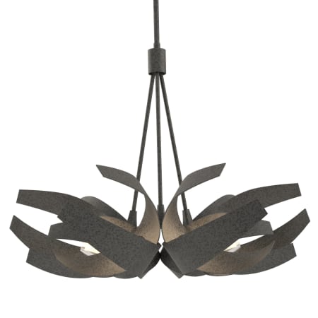 A large image of the Hubbardton Forge 136501 Natural Iron / Clear