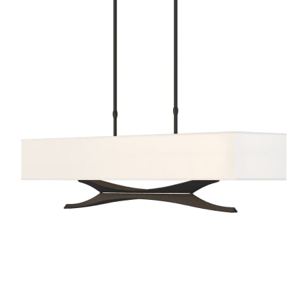 A large image of the Hubbardton Forge 137655-LONG Black / Natural Anna