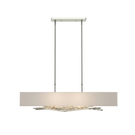 A large image of the Hubbardton Forge 137660-STANDARD Sterling / Flax