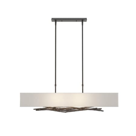 A large image of the Hubbardton Forge 137660-STANDARD Oil Rubbed Bronze / Natural Anna