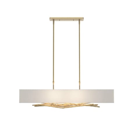 A large image of the Hubbardton Forge 137660-STANDARD Modern Brass / Natural Anna