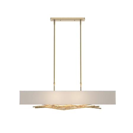 A large image of the Hubbardton Forge 137660-STANDARD Modern Brass / Flax