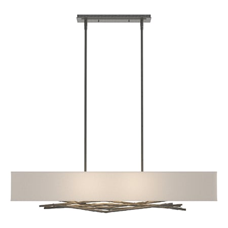 A large image of the Hubbardton Forge 137660-STANDARD Natural Iron / Flax