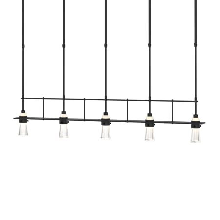A large image of the Hubbardton Forge 137725-SHORT Black / Clear