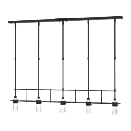 A large image of the Hubbardton Forge 137725 Black / Clear