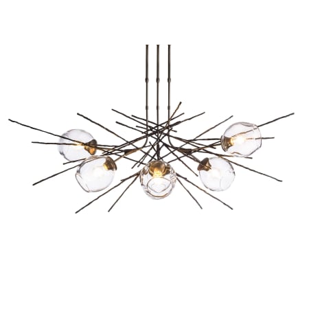 A large image of the Hubbardton Forge 137750-SHORT Dark Smoke / Clear
