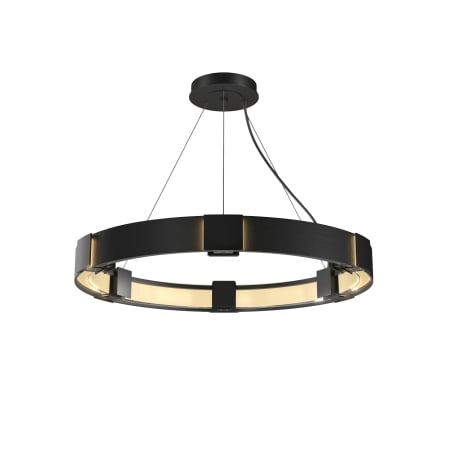 A large image of the Hubbardton Forge 138585-STANDARD Black / Clear