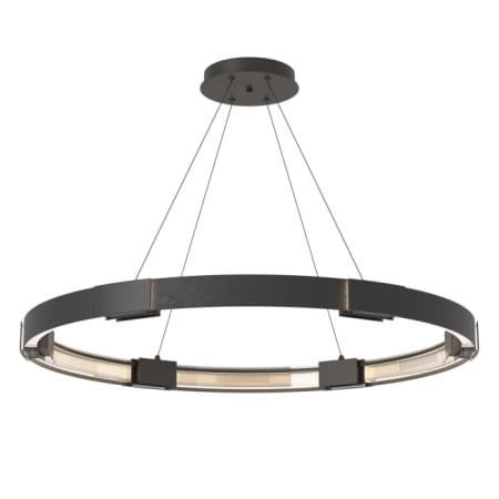 A large image of the Hubbardton Forge 138589 Black / Clear