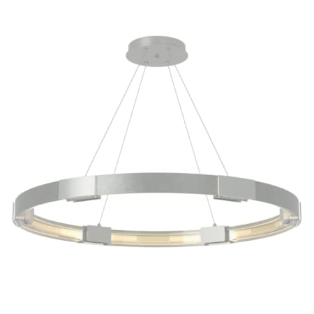 A large image of the Hubbardton Forge 138589 Vintage Platinum / Clear