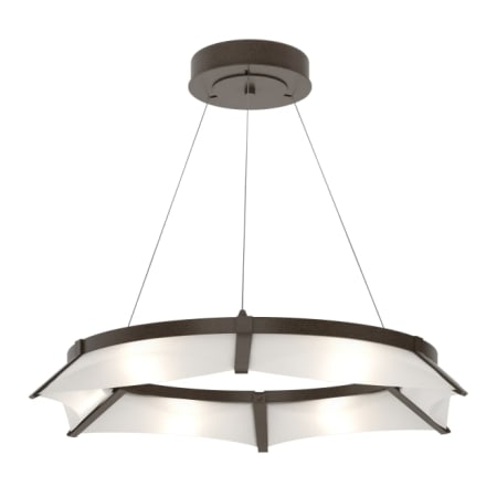 A large image of the Hubbardton Forge 138650-STANDARD Bronze / Spun Frost