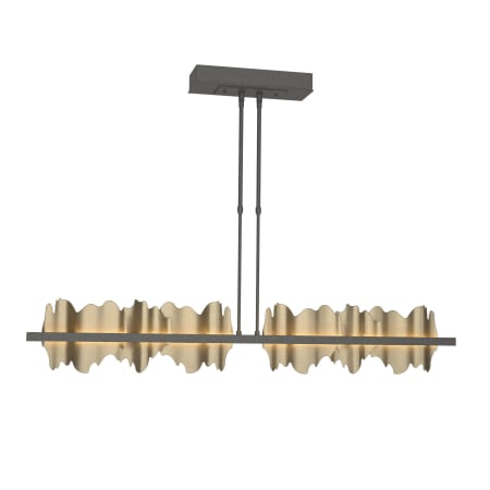 A large image of the Hubbardton Forge 139652-STANDARD Natural Iron / Soft Gold