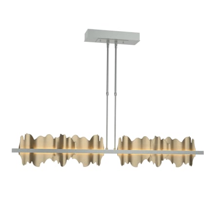 A large image of the Hubbardton Forge 139652-STANDARD Vintage Platinum / Soft Gold