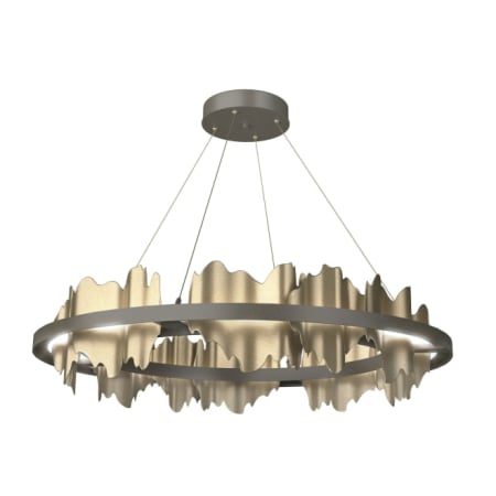 A large image of the Hubbardton Forge 139653-STANDARD Dark Smoke / Soft Gold