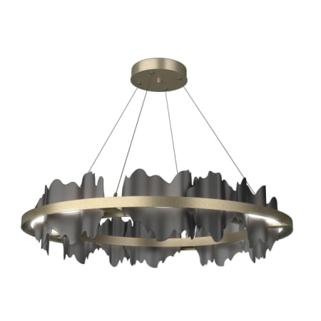 A large image of the Hubbardton Forge 139653-STANDARD Soft Gold / Black