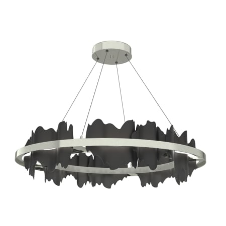 A large image of the Hubbardton Forge 139653-STANDARD Sterling / Black