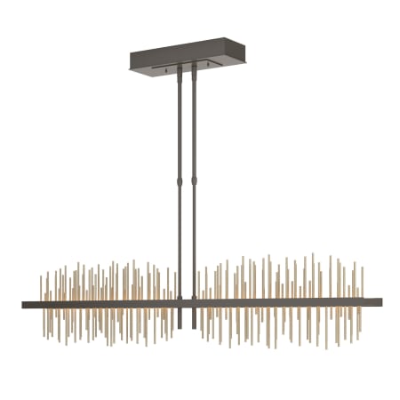 A large image of the Hubbardton Forge 139655-STANDARD Dark Smoke / Soft Gold