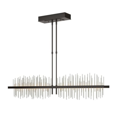 A large image of the Hubbardton Forge 139655-STANDARD Oil Rubbed Bronze / Vintage Platinum