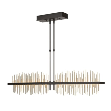 A large image of the Hubbardton Forge 139655-STANDARD Oil Rubbed Bronze / Soft Gold