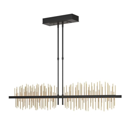 A large image of the Hubbardton Forge 139655-STANDARD Black / Modern Brass