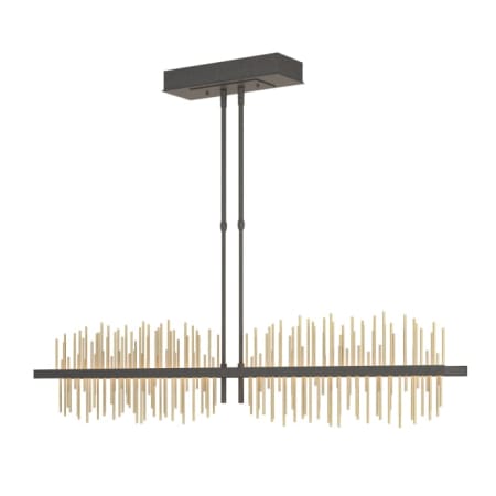 A large image of the Hubbardton Forge 139655-STANDARD Natural Iron / Modern Brass