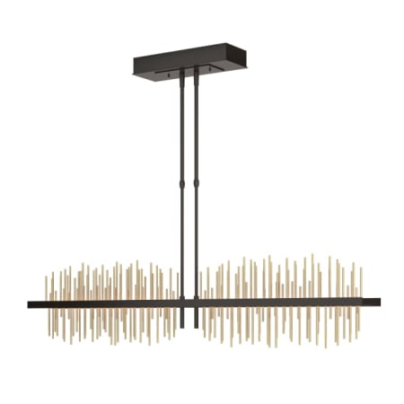 A large image of the Hubbardton Forge 139655-STANDARD Oil Rubbed Bronze / Modern Brass