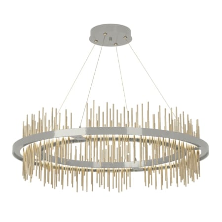 A large image of the Hubbardton Forge 139656-STANDARD Sterling / Soft Gold