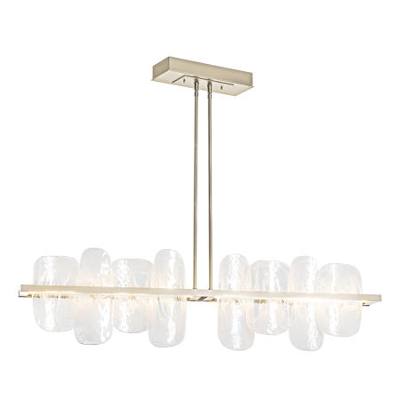 A large image of the Hubbardton Forge 139661-STANDARD Soft Gold / White Swirl