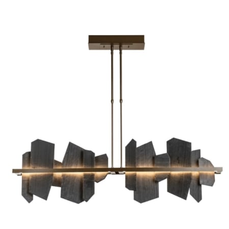 A large image of the Hubbardton Forge 139666-SHORT Bronze / Slate