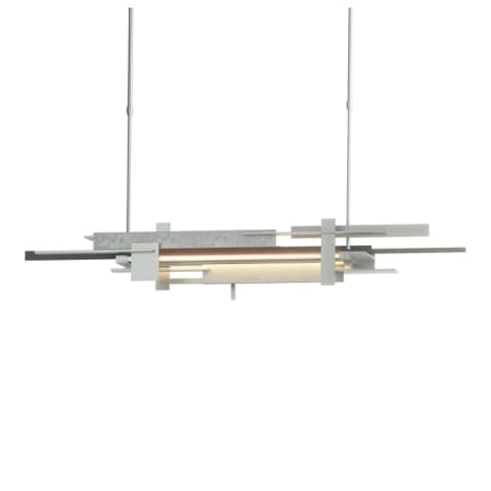 A large image of the Hubbardton Forge 139721-SHORT Vintage Platinum / Natural Iron