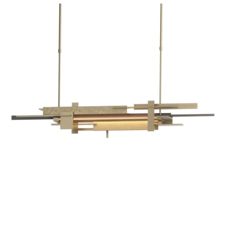 A large image of the Hubbardton Forge 139721-SHORT Soft Gold / Dark Smoke