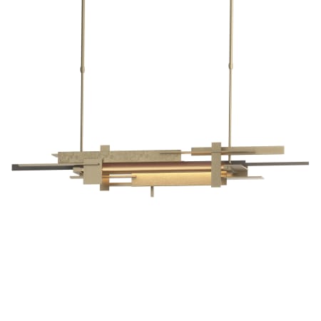 A large image of the Hubbardton Forge 139721-LONG Soft Gold / Dark Smoke